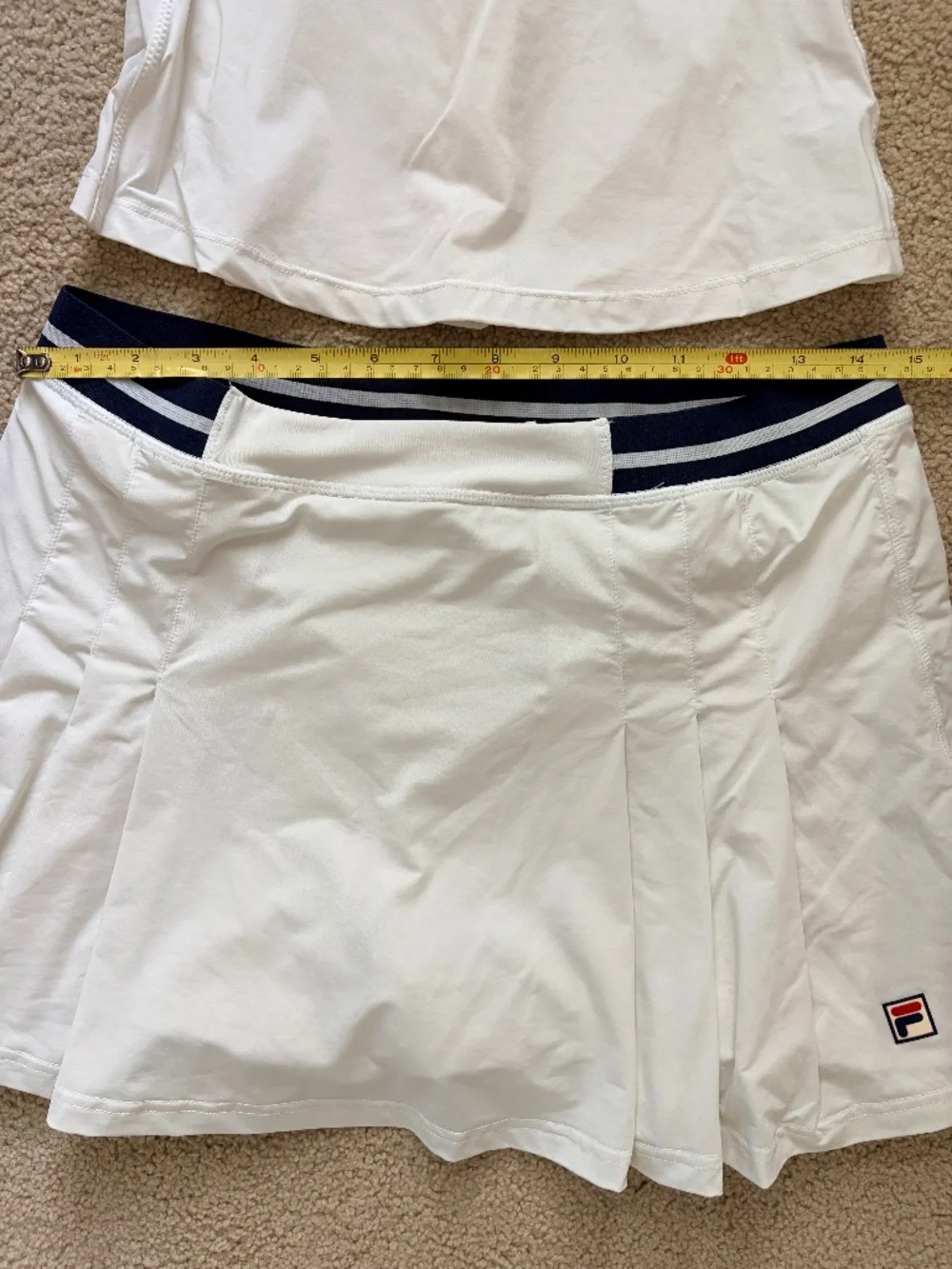 Women's FILA matching tennis tank and skort size M